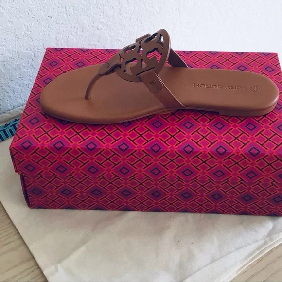 Tory Burch Miller Leather Sandals-New In Box With Dust Bag - Picture 11 of 14